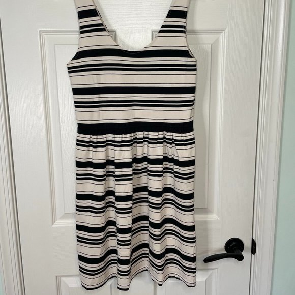 J. Crew Rib Stripe Tank Dress - Picture 1 of 8